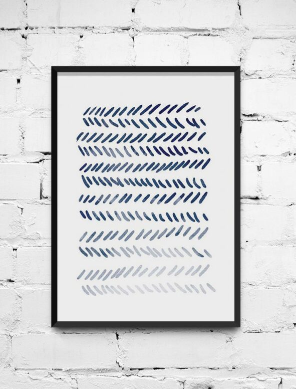 Poster Blue Art No 2