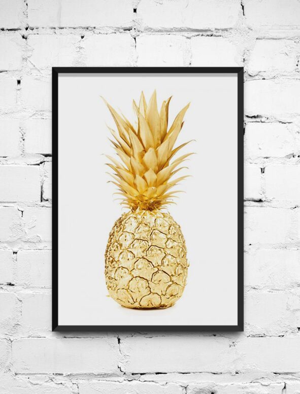 Poster Gold Pineapple