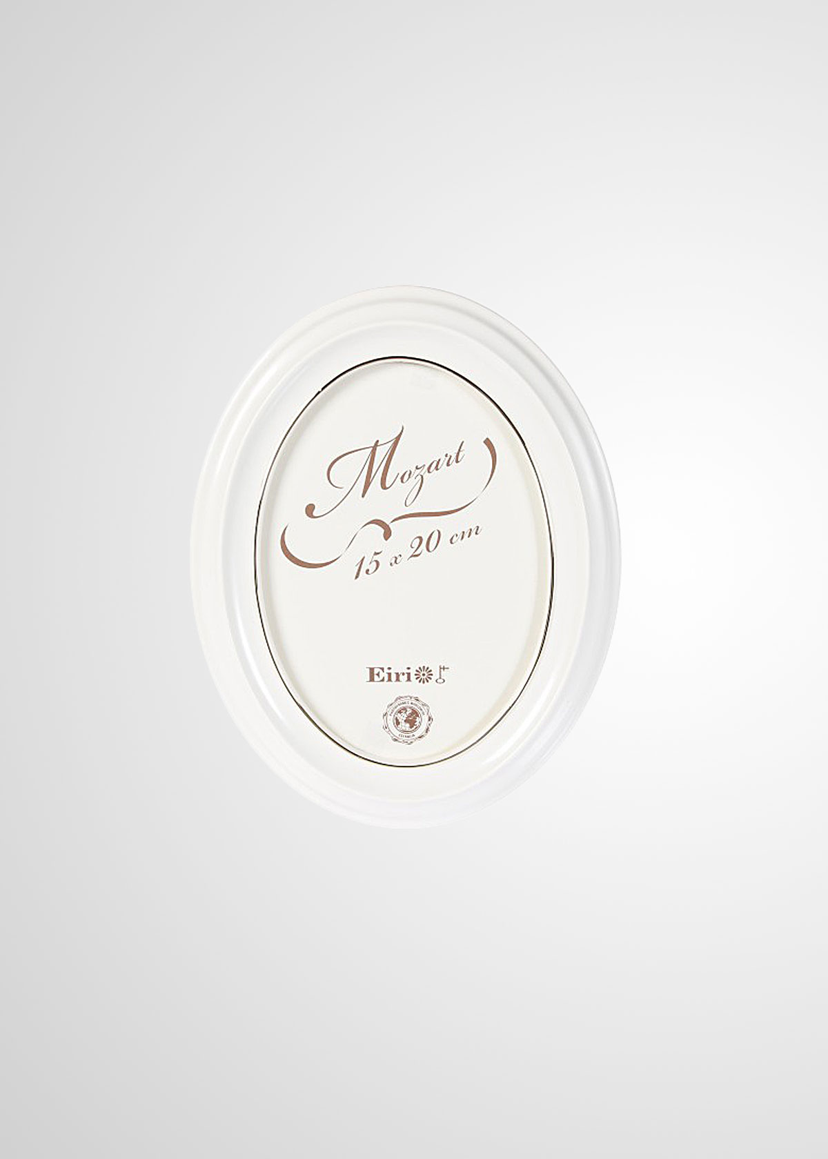 Ram Estancia Mozart Oval Vit - 15x20 cm