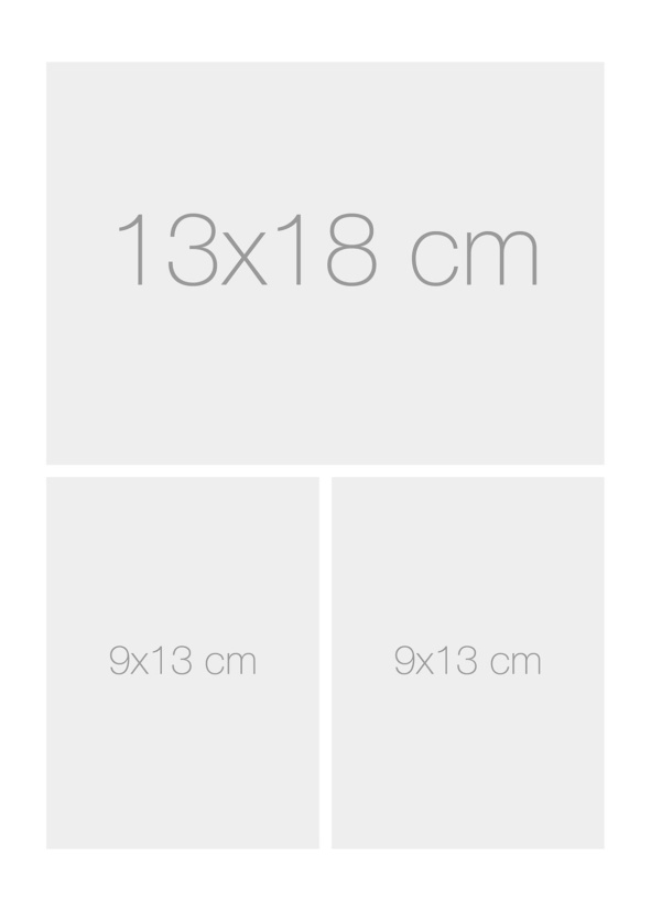 Bildmodul 1 st 13x18 cm + 2 st 9x13 cm