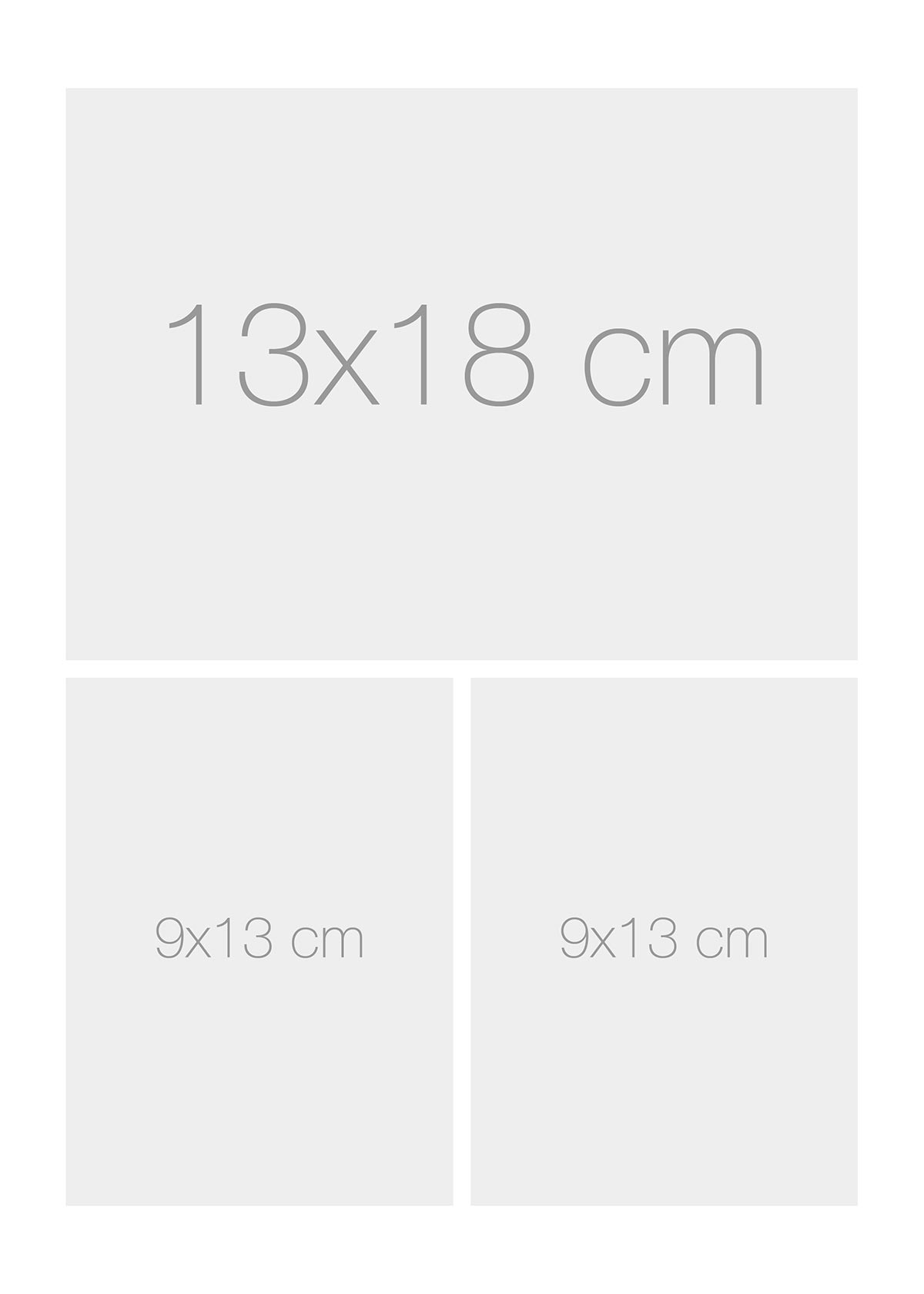 Bildmodul 1 st 13x18 cm + 2 st 9x13 cm