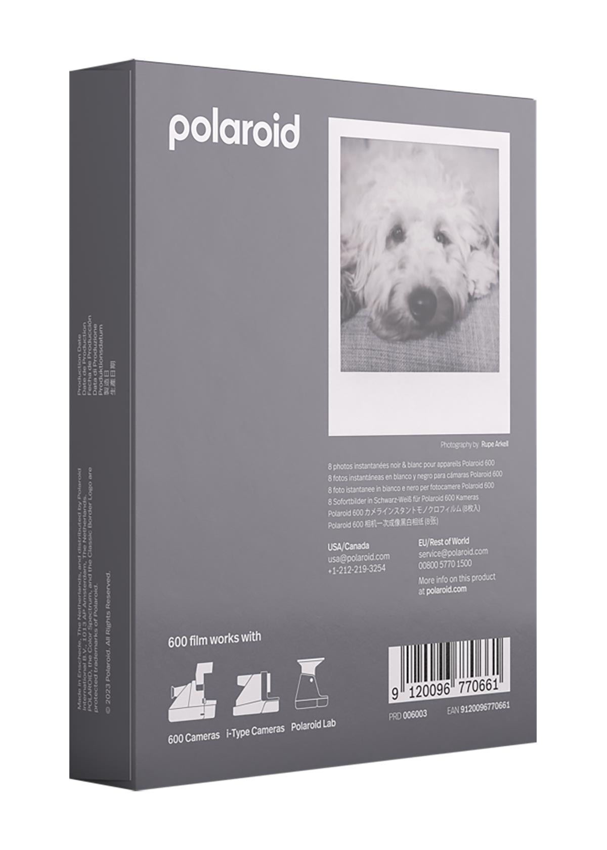 Polaroid 600 Svartvit B&W 8 bilder