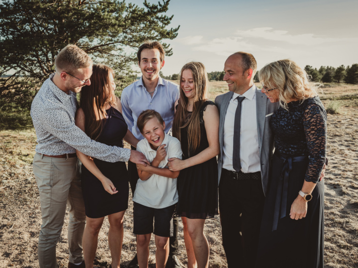 Familjefoto på Gläntan