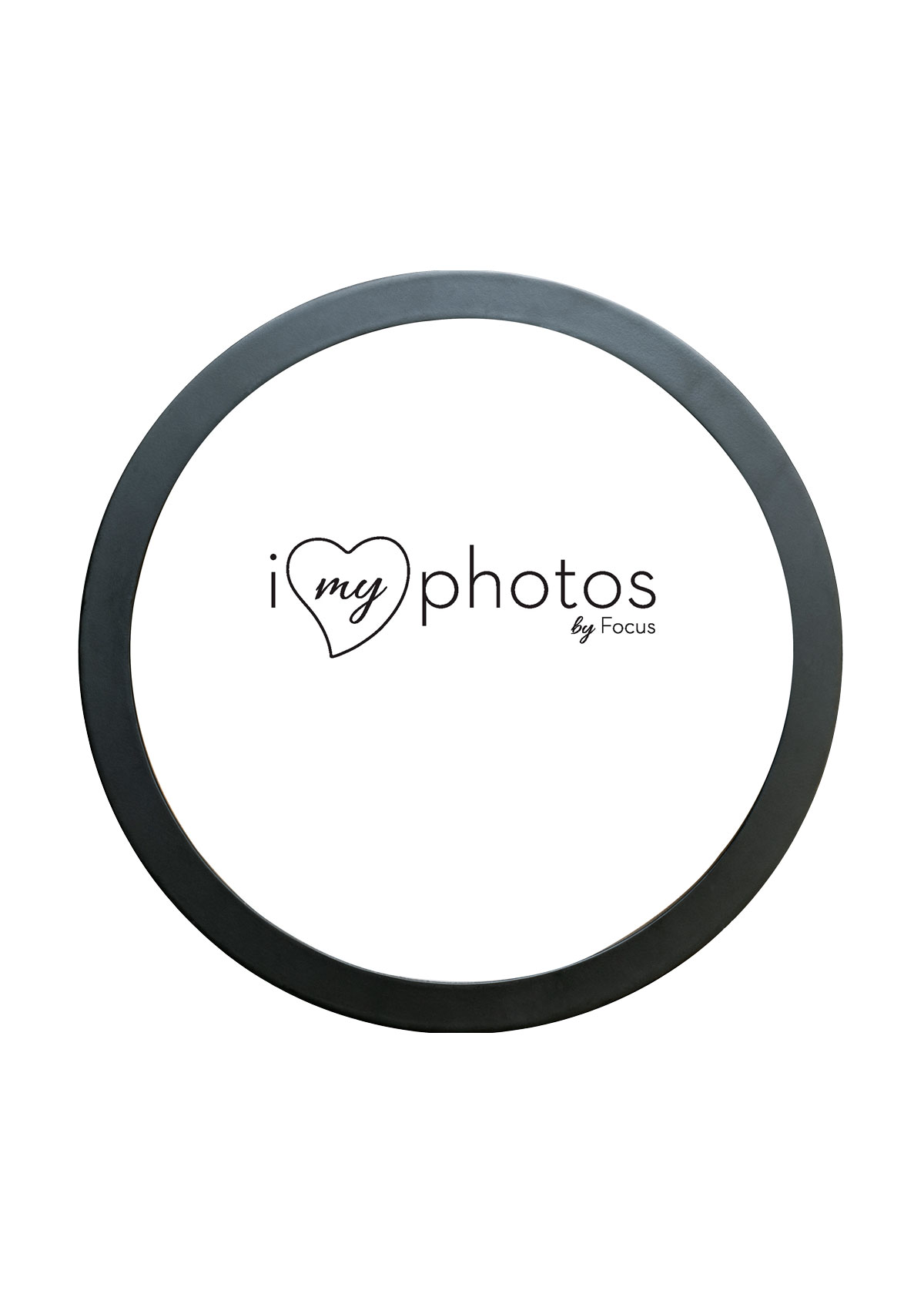 Fotoram Premium Rund Svart - 50x50 cm