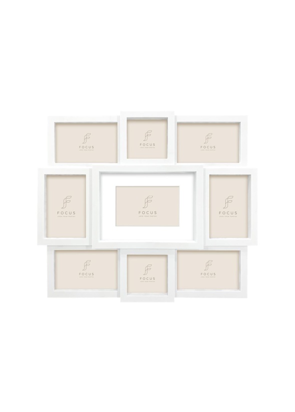 Focus Collage 9 Pictures White