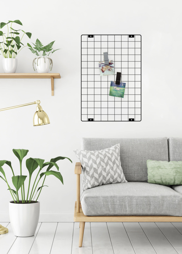 Fotogaller Metallnät Basic Svart 65x45 cm