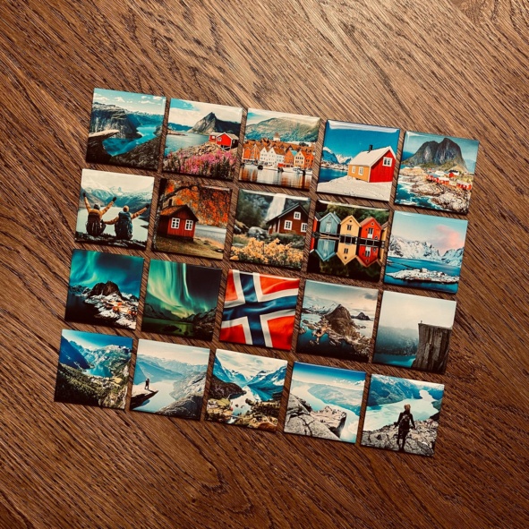 Fotomagneter 9 st 5x5 cm