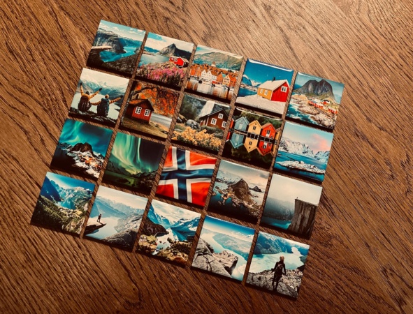 Fotomagneter 9 st 5x5 cm