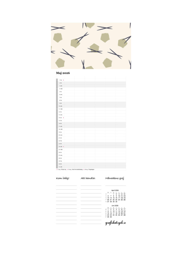 Familjekalender 2026