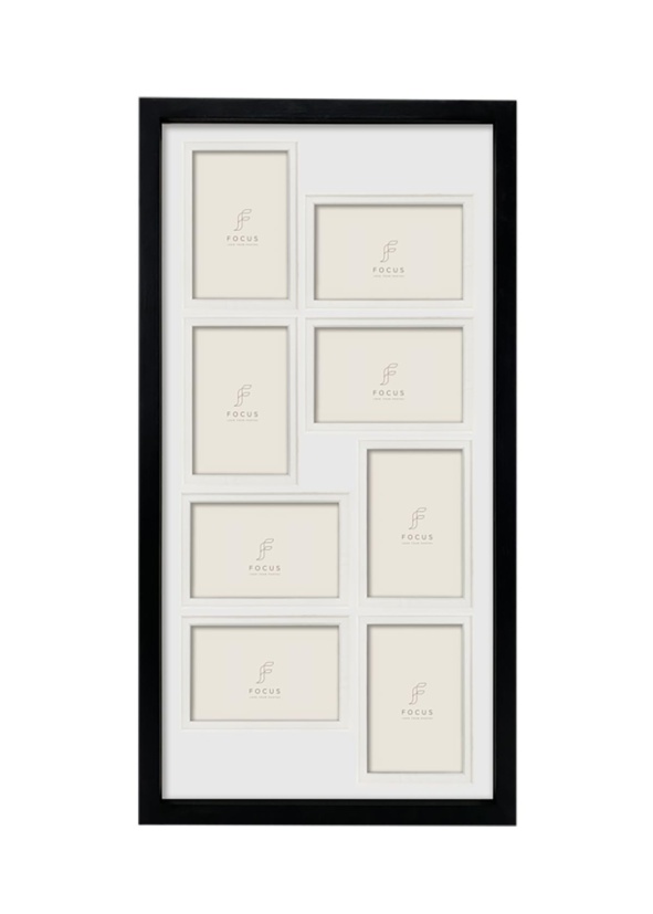 Collageram Focus Dahlia Black 32x64 cm för 8 st bilder i 10x15 cm