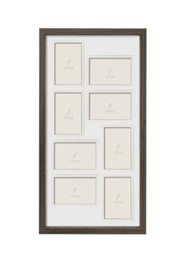 Collageram Focus Dahlia Walnut 32x64 cm för 8 st bilder i 10x15 cm