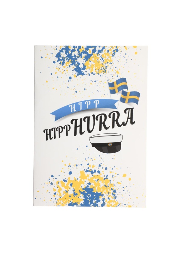 Studentkort Hipp Hipp Hura 12x17 cm