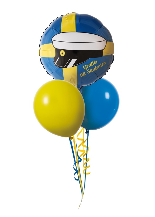 Ballongbukett Enkel Folieballong Heliumballong