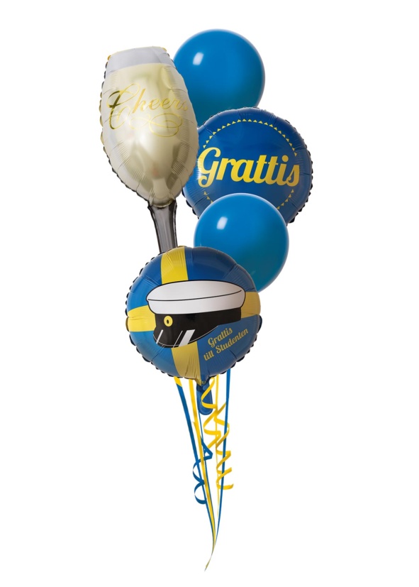 Ballongbukett Lyxfemma Folieballong Heliumballong
