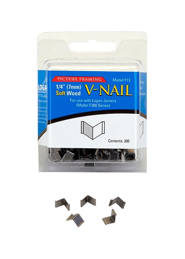 Logan V-Nail F13 Soft Wood 1/4 7 mm 200-pack