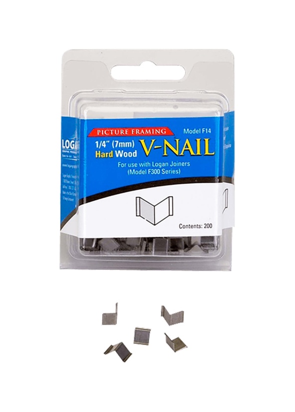 Logan V-Nail F14 Hard Wood 1/4 7 mm 200-pack